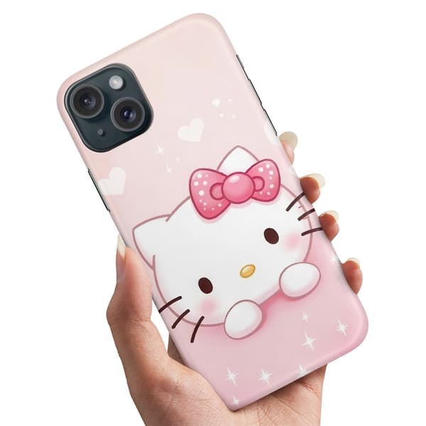 Cover / Mobilcover til iPhone 15 - Kitty