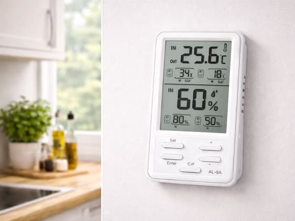 Väderstation LCD termometer hygrometer trådlös