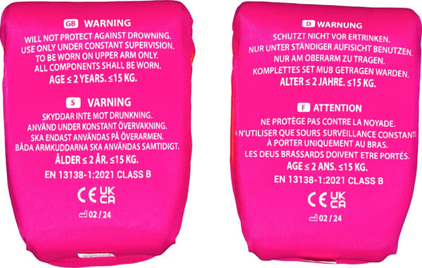 Strooem armpuffar för barn - Armringar - 0-2 år Pink-Orange
