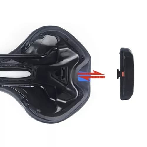 Sykkelsete med USB LED-lys – Sete for sykkel