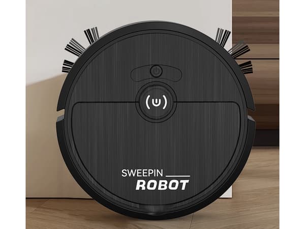 Robotdammsugare med Moppfunktion - Städrobot - Black