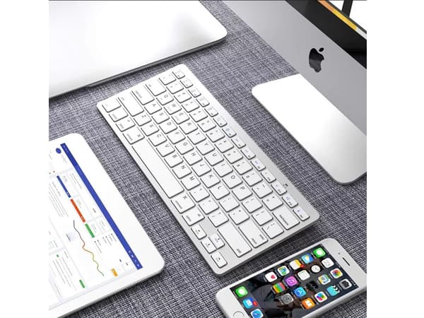 Trådløst bluetooth-tastatur til pc ipad mac lille slankt lavprofil
