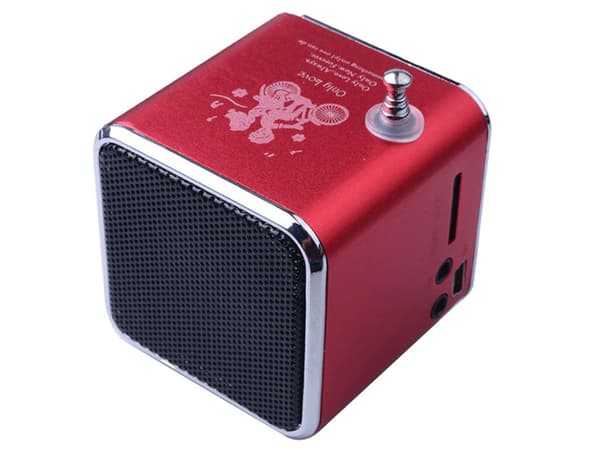 Langaton kaiutin kannettava miniradio fm led bluetooth mobiili microsd