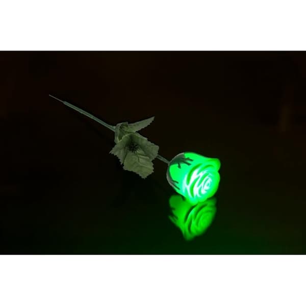 Ros med LED-lampe – Farveskiftende