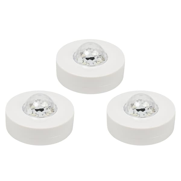 LED discokuler med fjernkontroll 3 stk