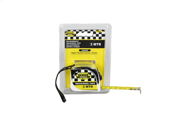 Måttband krom 3 m x 16 mm