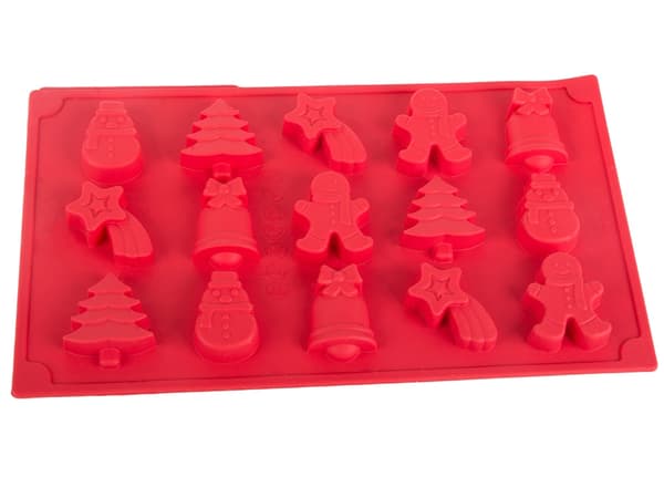 Bakplate 6 stykker festlige pepperkakemenn sett