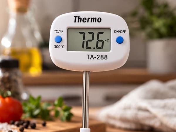 Digitalt køkkentermometer med stegeprobe