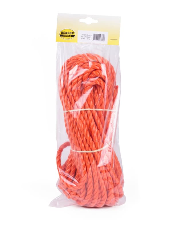 Tau 8 mm x 20 m oransje