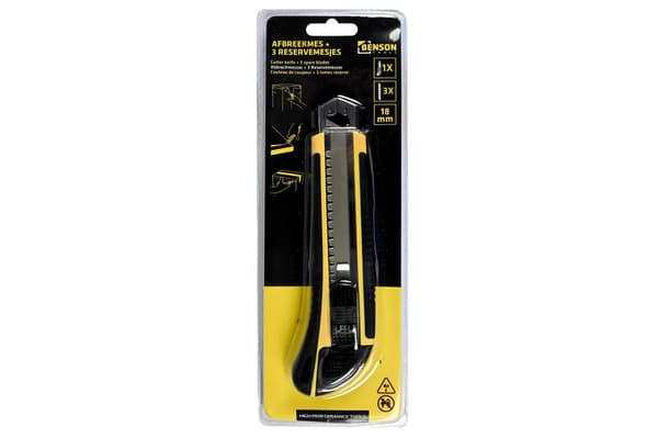 Brytebladkniv 18 mm med 3 blader proff