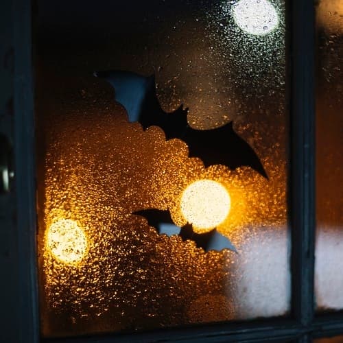 Fladdermöss Självhäftande - Halloween