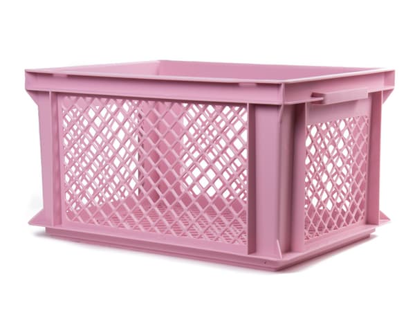 Cykelkorg plast 40×30×22 cm rosa