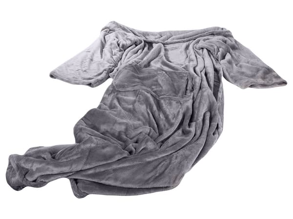 Filt med Ærmer - Grey