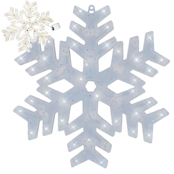 LED-vindusdekorasjon 40 cm - Lysende stjerne
