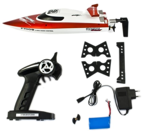 Radiostyrd Racing Båt / RC Motorbåt - FT009 - Red