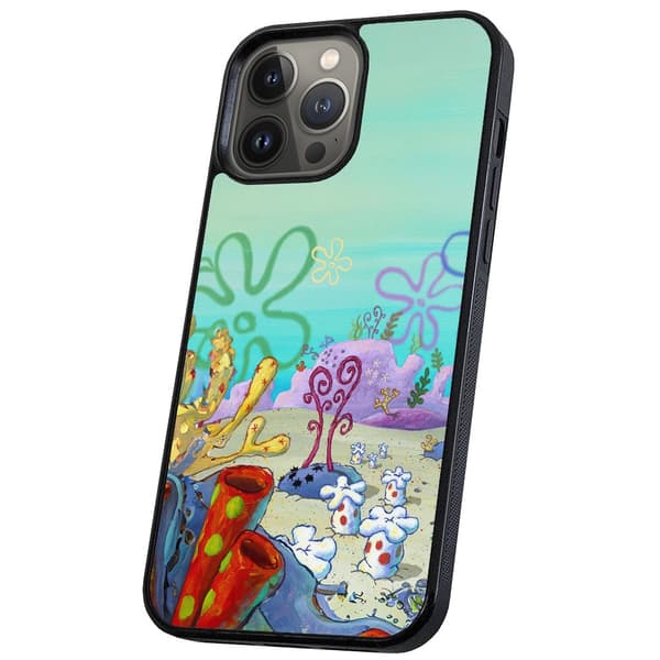 iPhone 14 Pro Max - Deksel/Mobildeksel Svampebob