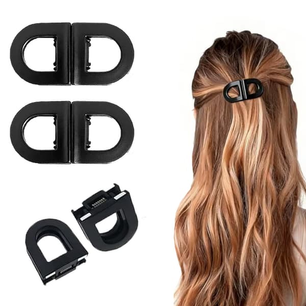 Magnetisk hårklämma – 3 st - Black