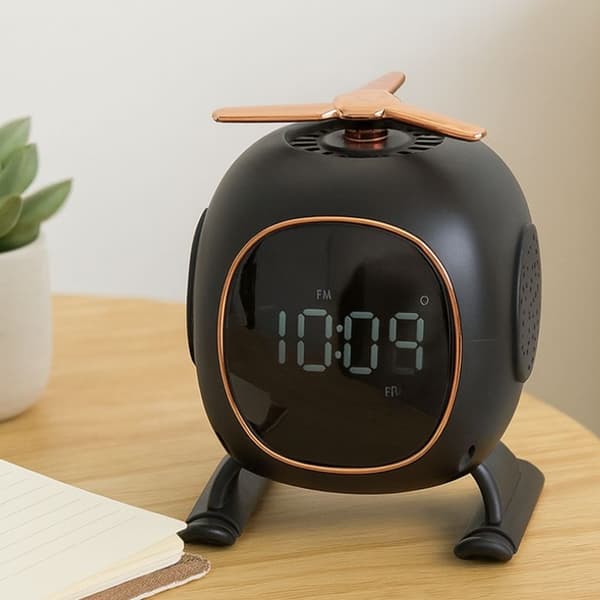 Bluetooth Högtalare / Speaker med Aromaterapi & LED-Nattljus – Väckarklocka