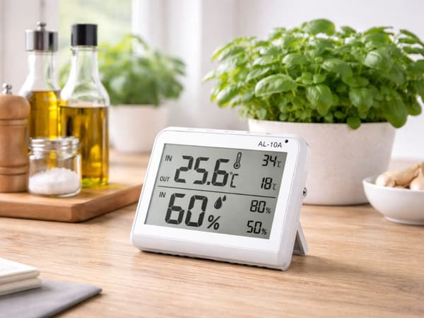 Väderstation LCD termometer hygrometer inomhus