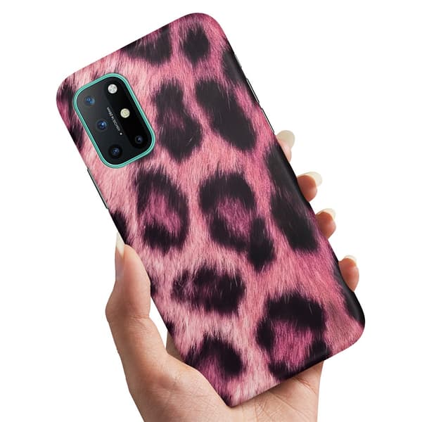 Deksel / Mobildeksel til OnePlus 8T - Pink Leopard