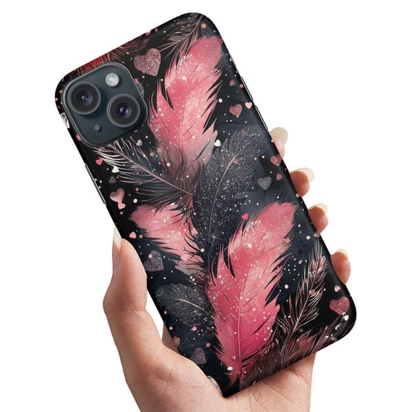 Cover / Mobilcover til iPhone 13 - Feathers