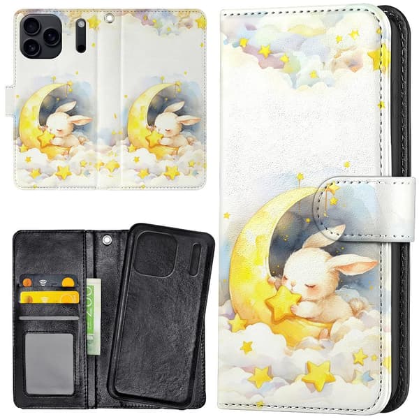 iPhone 17 Pro Max - Lommebok Deksel Bunny