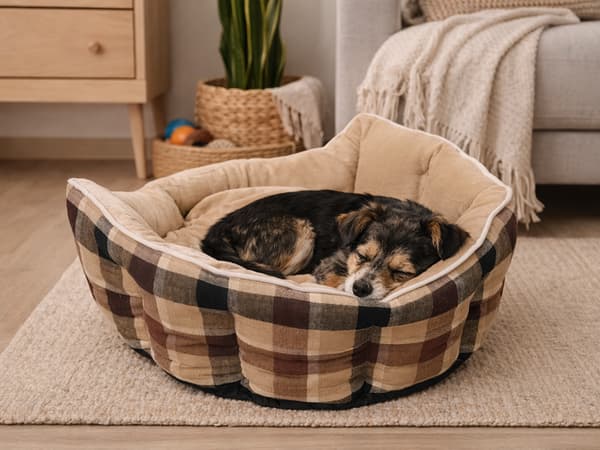 Hundbädd mjuk fluffig small medium