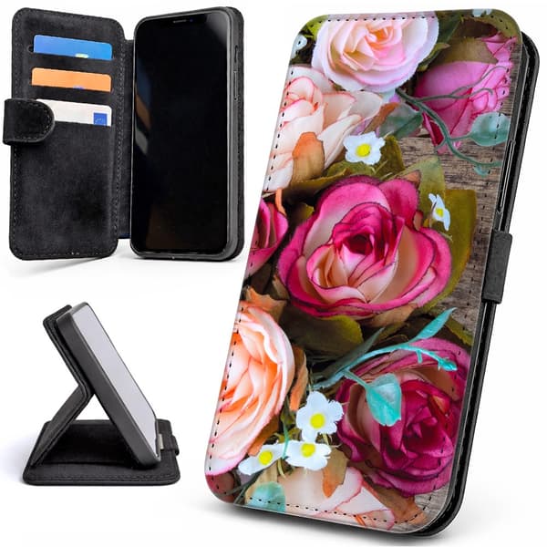 Lommebok Deksel / Mobildeksel til iPhone 12 / 12 Pro - Blomster