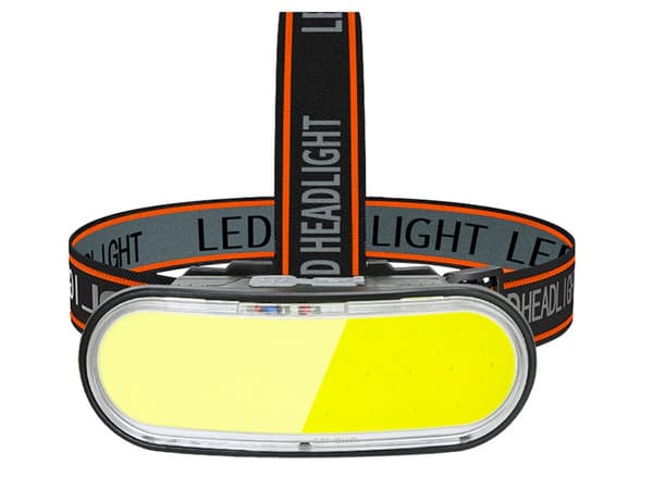 Hodelykt USB-C - Oppladbar COB-lampe, 4 moduser