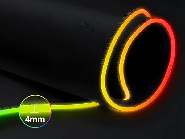 Gaming Musemåtte med LED-lys - 90x40cm - RGB