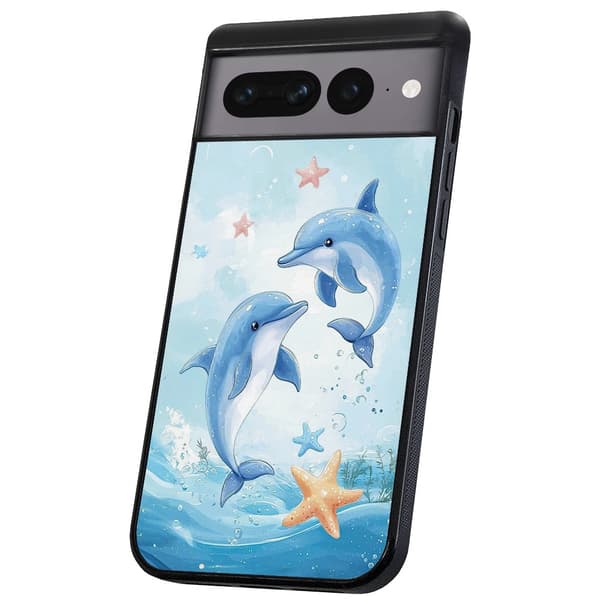 Google Pixel 8A - Cover/Mobilcover Dolphins