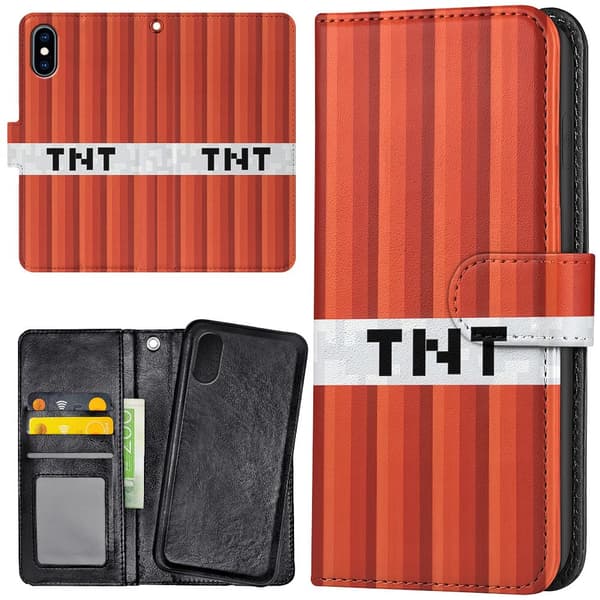 iPhone XR - Lommebok Deksel Minecraft TNT