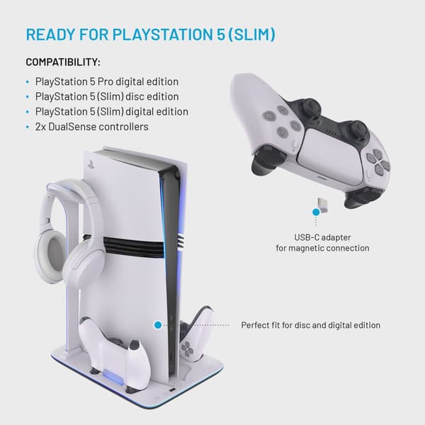FIXED Multifunktionel Dockingstation til PS5 Pro/Slim
