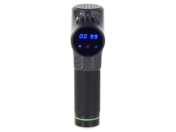 Massagepistol - LCD-display, trådløs med taske