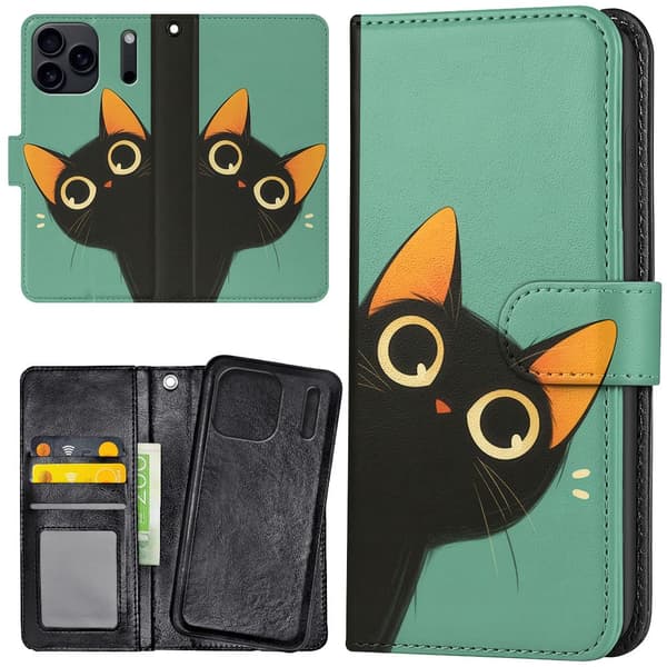 iPhone 17 Pro Max - Lommebok Deksel Cat