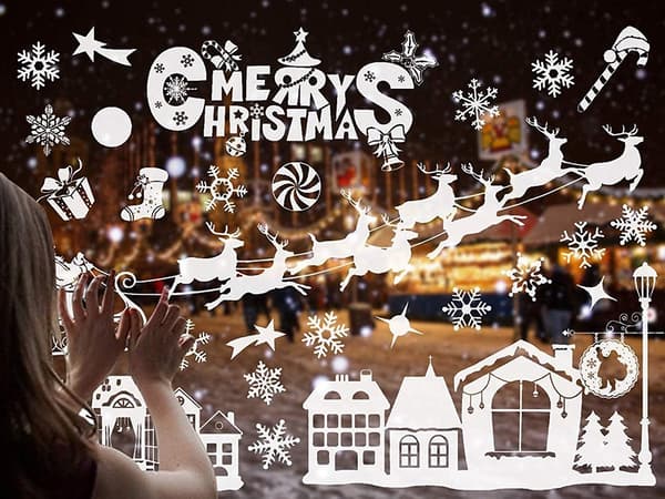Julevindusklistremerker jul mickey