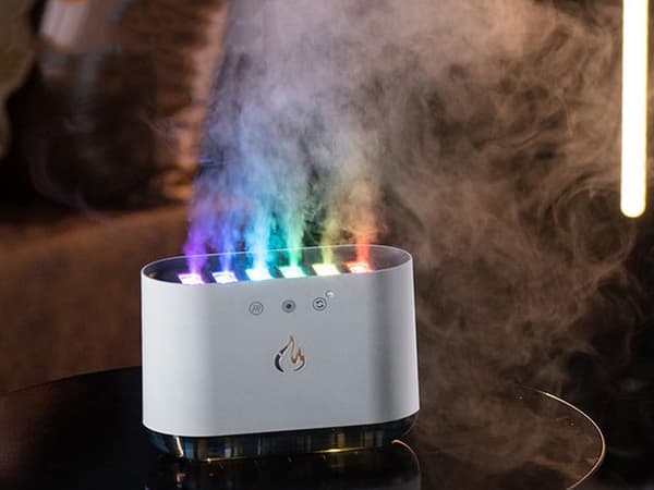 Luftfugter LED - Diffuser med RGB-lys og 6 dyser