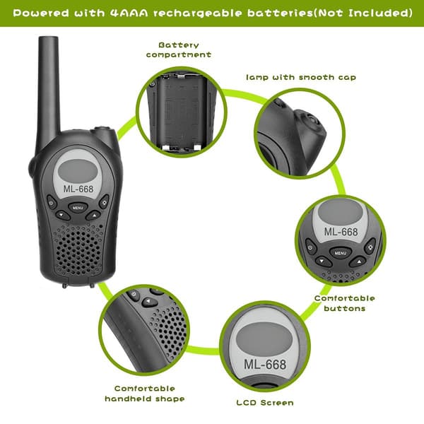 Walkie Talkie för barn ML-668 – 2-pack
