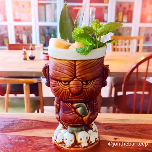 Tiki Dødningehodeglass 49 cl Brun
