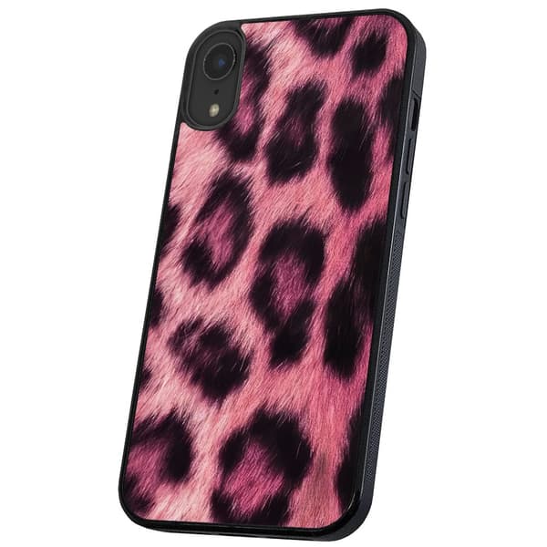 iPhone XR - Deksel/Mobildeksel Pink Leopard
