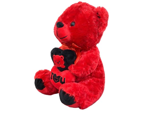 Bamse med hjerter 30 cm