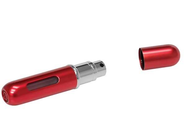 Reiseforstøver med parfymeforstøver, flaske, 5 ml parfymedispenser - Rød