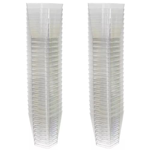 Firkantede plastbeger til mousse og dessert – 160 ml- 200-Pak