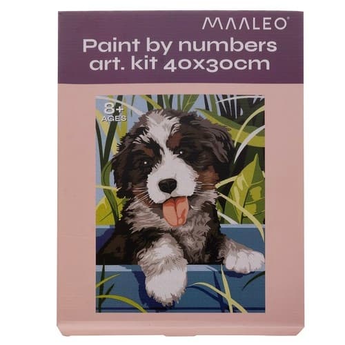 Mal Efter Tal Kit - 40x30cm - Hund
