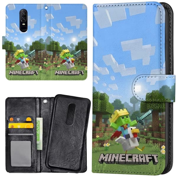 OnePlus 7 - Mobilcover/Etui Cover Minecraft