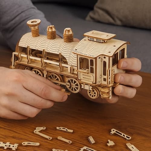 3D Palapeli Höyryveturi - Puu