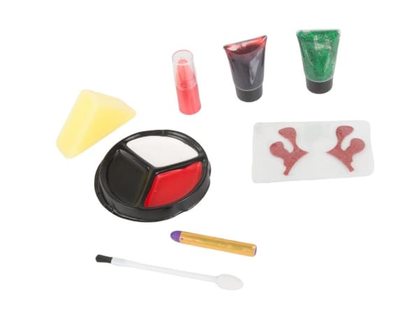 Vampyr dracula ansigtsmakeup kit til halloween makeup med blod