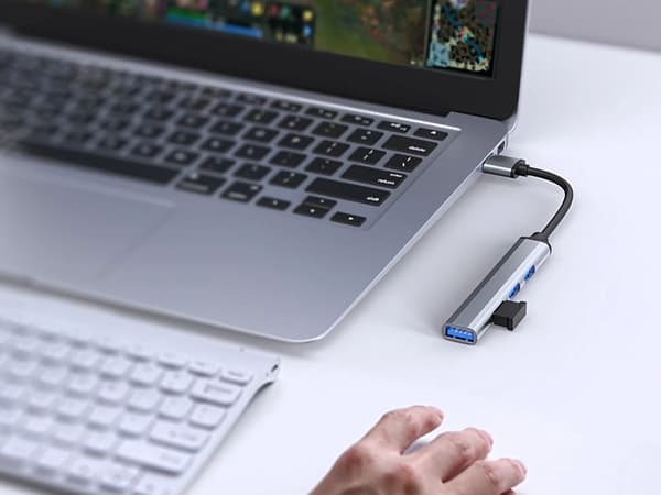 USB-hub 4-port - 3.0 splitter for datamaskin