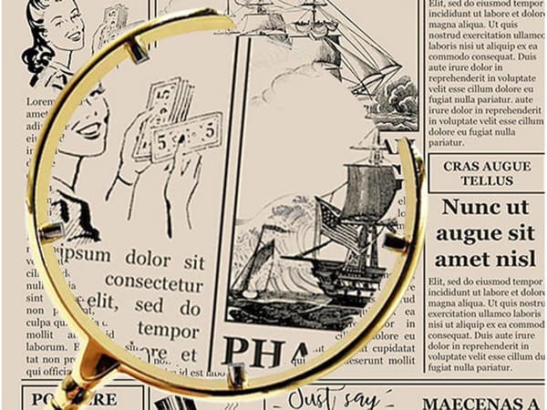 Förstoringsglas guld - 6× manuell läslins