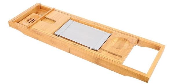 Badkarshylla i Bambu för Badkar - 75-112 cm
